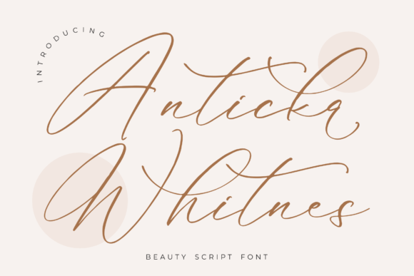 Anticka Whitnes Font for Handmade Creations