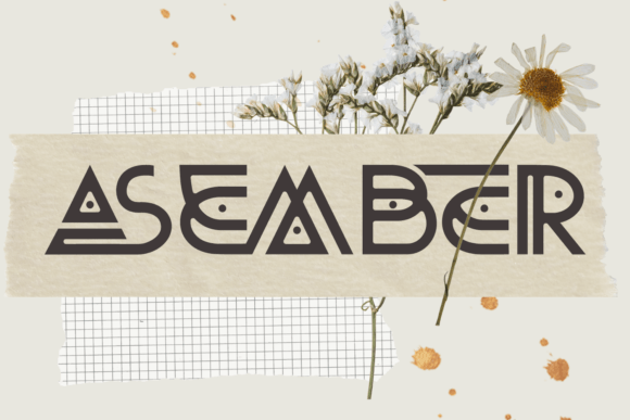Asember Ligature Font for Modern Craft Projects