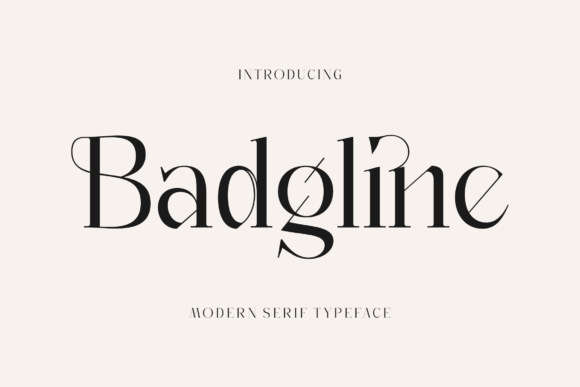 Badgline: A Serif Font That Elevates Digital Branding