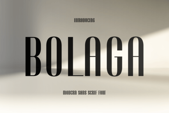 Bolaga: A Modern Sans Serif Font for Creative Makers
