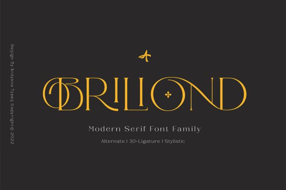 Briliond: A Serif Font for Modern Luxury Branding