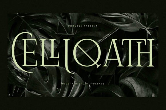 Celliqath: A Modern Serif Font for Elegant Branding