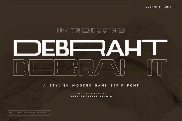 Debraht: A Modern Sans Serif Font for Branding Projects