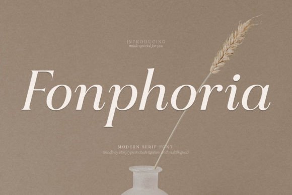 Fonphoria: A Serif Font for Timeless Editorial Design