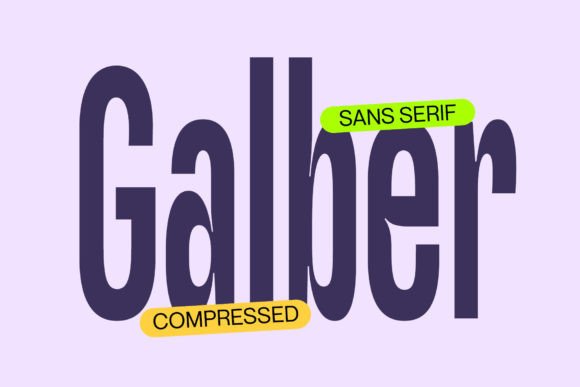 Galber: A Bold Sans Serif Font for Business Branding