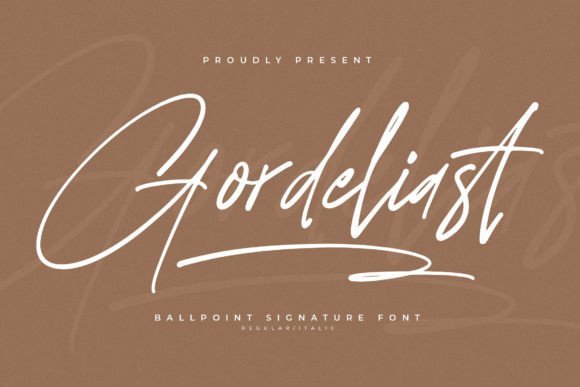 Gordeliast: A Modern Script Font for Editorial Elegance
