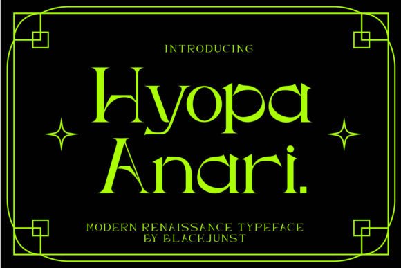 Hyopa Anari: A Serif Font for Thoughtful Typography