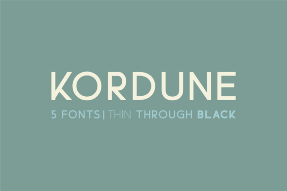Kordune: A Modern Sans Serif Font for Editorial Elegance