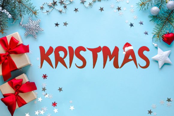 Kristmas Font for Web Design: A Modern Typographic Choice