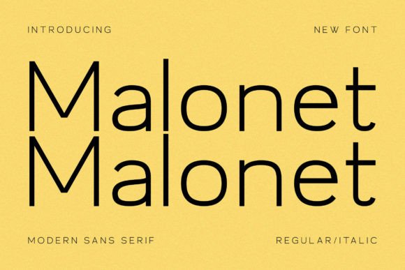 Malonet Serif Font for Handmade and Commercial Designs