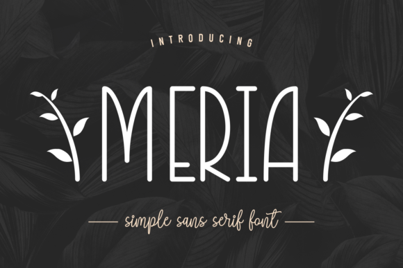 Meria: A Versatile Sans Serif for Modern Design Projects