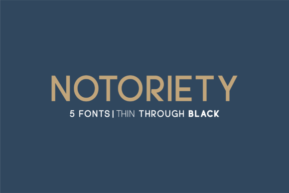 Notoriety Font for Modern Branding