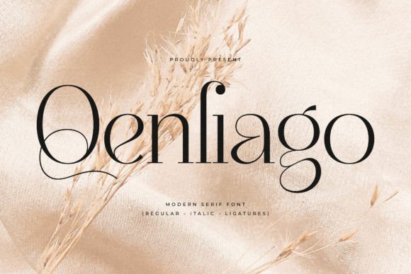 Qenliago: A Serif Font for Modern Branding