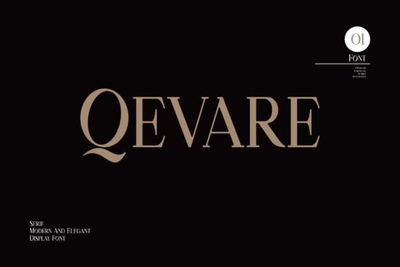 Qevare: A Bold Serif Font for Editorial Projects