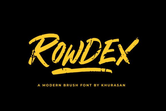 Rowdex: A Script Font for Modern Branding and Design