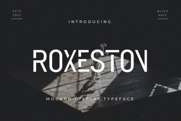 Roxeston Sans Serif Font for Handmade Creations