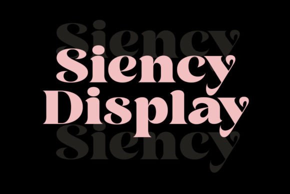 Siency Display: A Serif Font with a Modern Edge