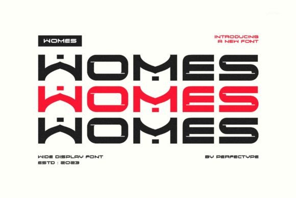 Womes: A Modern Typeface for Cleaner, Contemporary Design