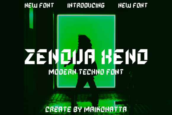 Zenova Xeno: A Futuristic Font for Modern Branding
